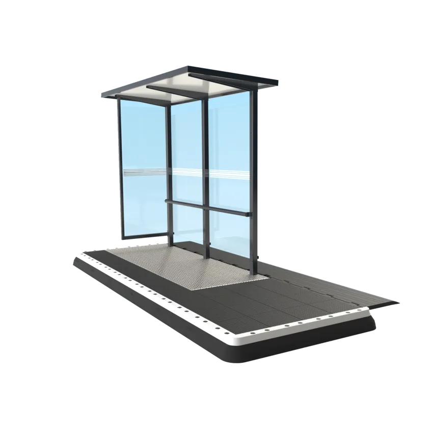 Quai provisoire modulable ZICLA® avec abri bus