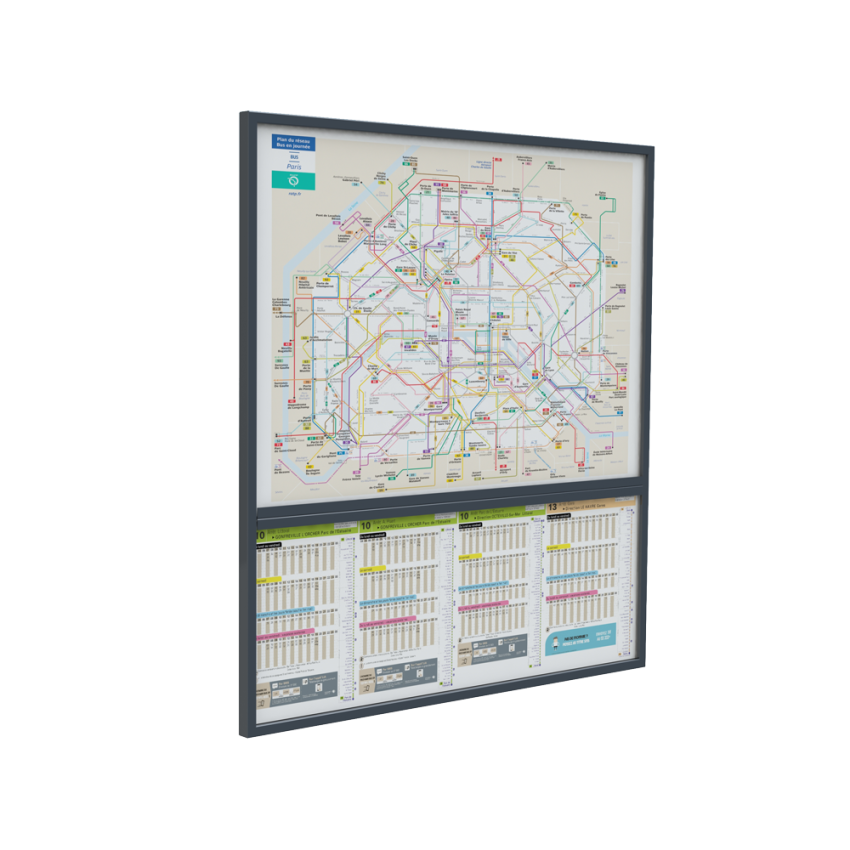 Cadre horaires double